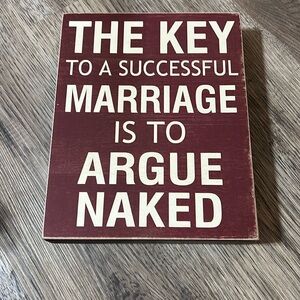 Cute marriage sign
